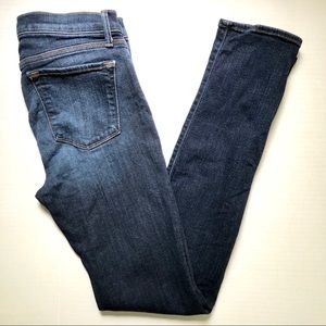 J. Brand Rail Mid-Rise Skinny Jeans in Oblivion